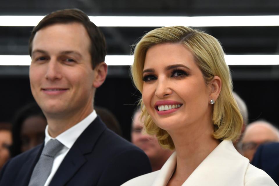 Ivanka Trump showed off a new retro hairdo on Thursday. [Photo: Getty]