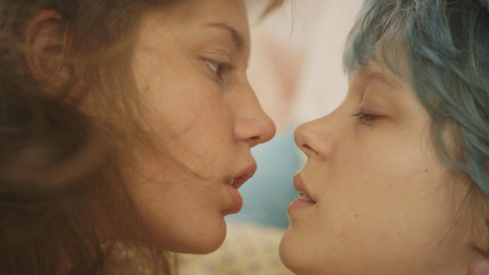 <div><p>"It's presented as an empowering movie for queer women, but the actresses were <a href="https://go.redirectingat.com?id=74679X1524629&sref=https%3A%2F%2Fwww.buzzfeed.com%2Fmollycapobianco%2Fseemingly-empowering-movies-tv-shows-that-are-problematic&url=https%3A%2F%2Fwww.smh.com.au%2Fentertainment%2Fcelebrity%2Fwhat-really-happened-on-the-blue-is-the-warmest-colour-set-20140208-32885.html&xcust=6909262%7CBF-VERIZON&xs=1" rel="nofollow noopener" target="_blank" data-ylk="slk:allegedly harassed;elm:context_link;itc:0;sec:content-canvas" class="link ">allegedly harassed</a> and put through hell by the male director."</p><p><a href="https://go.redirectingat.com?id=74679X1524629&sref=https%3A%2F%2Fwww.buzzfeed.com%2Fmollycapobianco%2Fseemingly-empowering-movies-tv-shows-that-are-problematic&url=https%3A%2F%2Fwww.reddit.com%2Fuser%2Fcelestialism%2F&xcust=6909262%7CBF-VERIZON&xs=1" rel="nofollow noopener" target="_blank" data-ylk="slk:celestialism;elm:context_link;itc:0;sec:content-canvas" class="link "><u>celestialism</u></a></p></div><span> IFC Films/Courtesy Everett Collection</span>