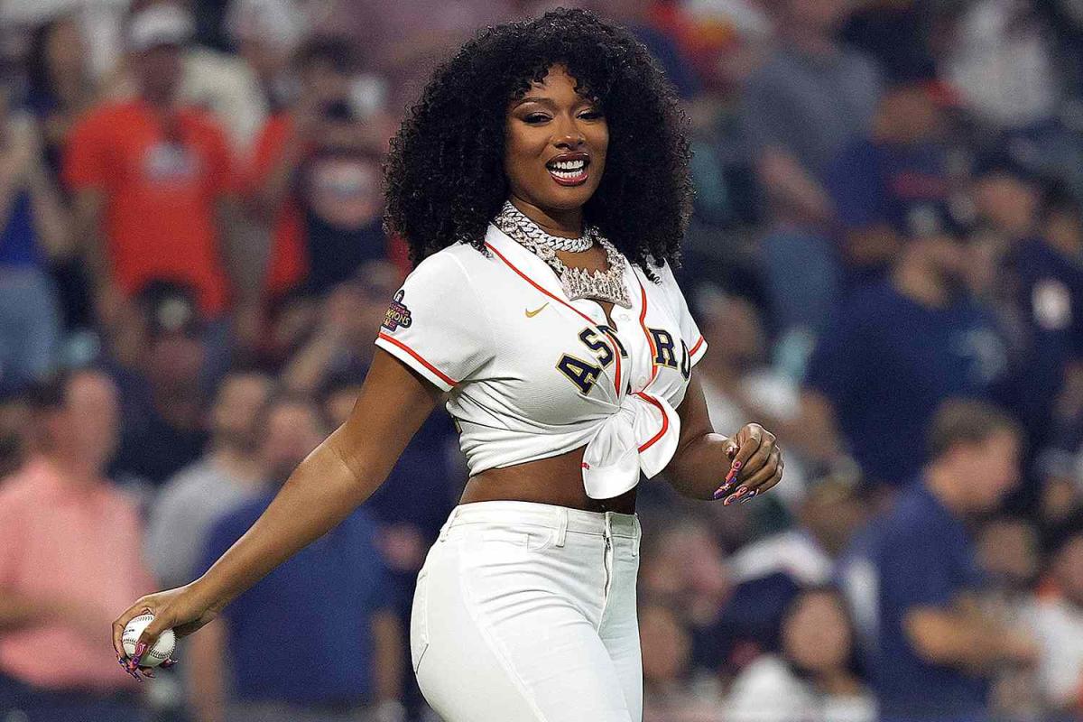 Megan Thee Stallion Throws Out First Pitch At The Houston Astros Opening Day  Game: Watch