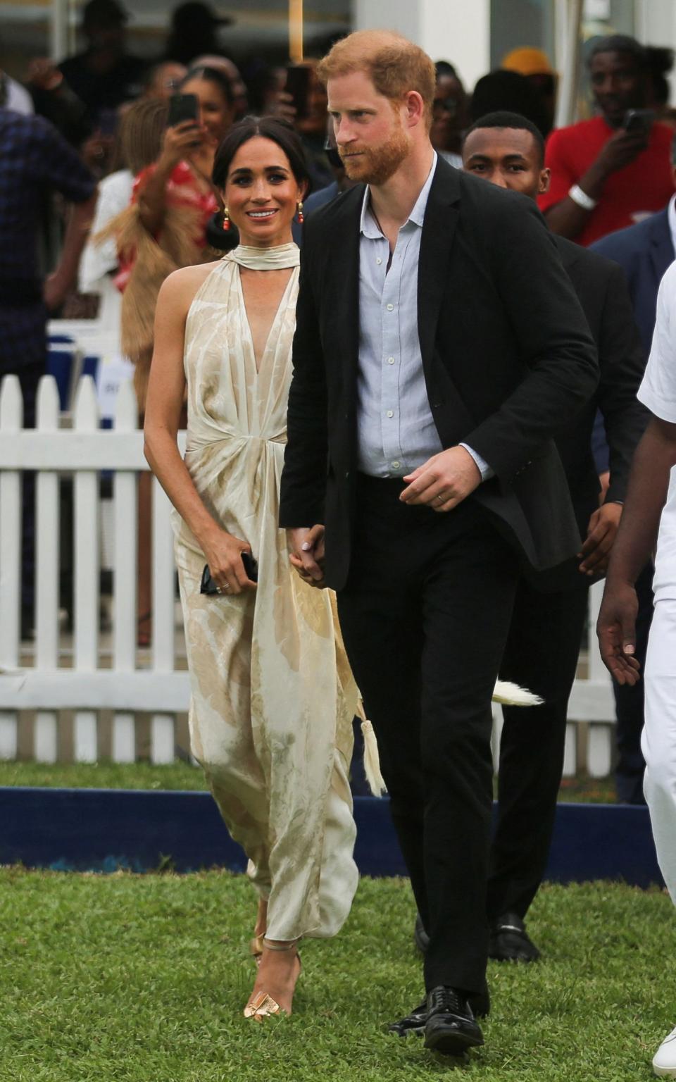 The Duchess in another dress by  Colombian designer Johanna Ortiz