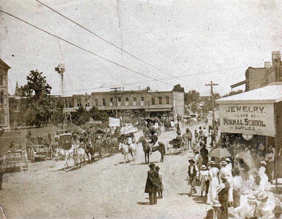 The Juneteenth Parade in Huntsville, Texas, circa 1900. Sam Houston Memorial Museum and Republic of Texas Presidential Library, Huntsville, Texas.