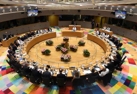 European Union leaders attend a EU leaders summit in Brussels, Belgium, June 22, 2017. REUTERS/John Thys/Pool