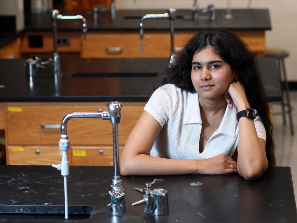 Sam Sidhu, a 2023 graduate of Granville High School, moved to the area from India when she was a sophomore. Sidhu will attend Ohio State University in the fall as a pre-med student.