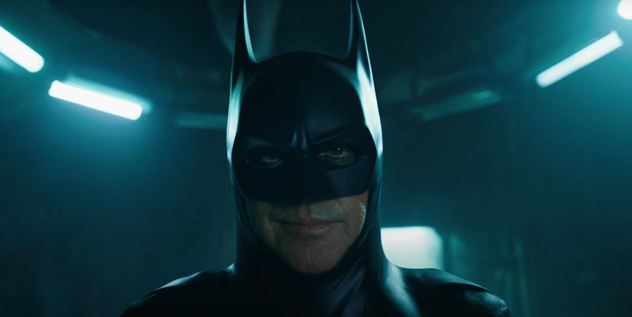 michael keaton as batman in the flash