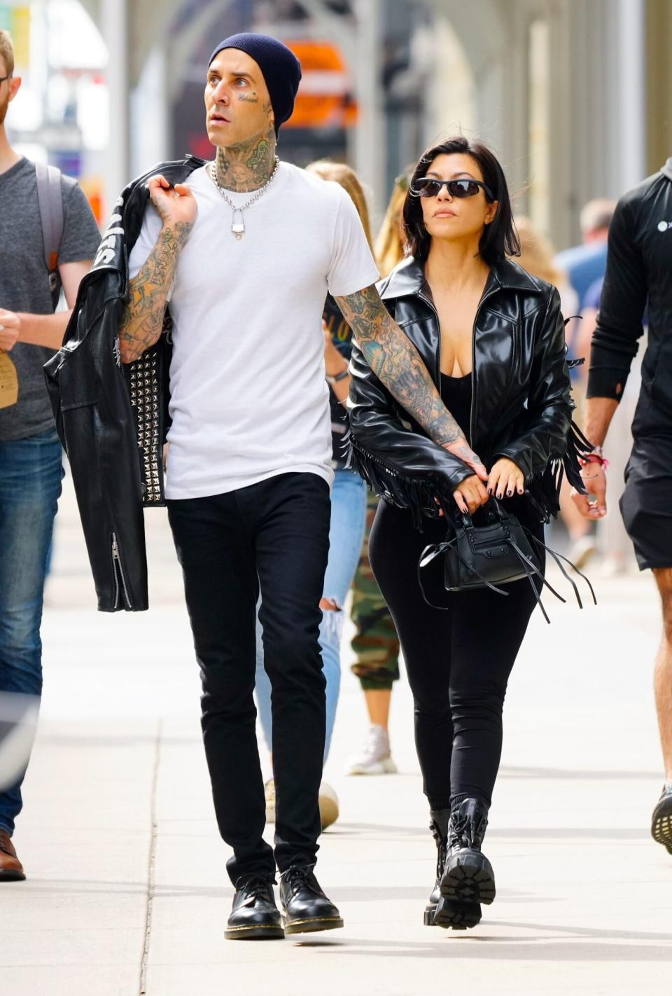 Travis Barker and Kourtney Kardashian