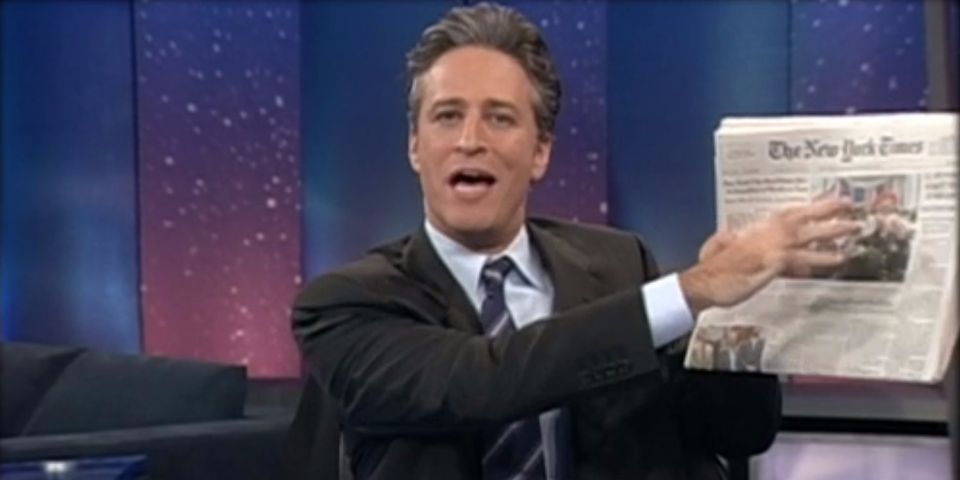 Jon Stewart newspaper