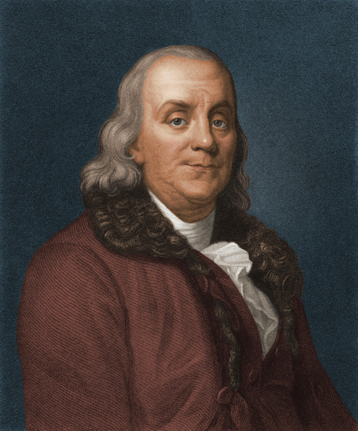 Engraved Portrait Of Benjamin Franklin (Stock Montage / Getty Images)