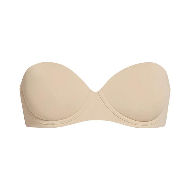 Aerie Real Sunnie Strapless Lightly Lined Bra In Sands