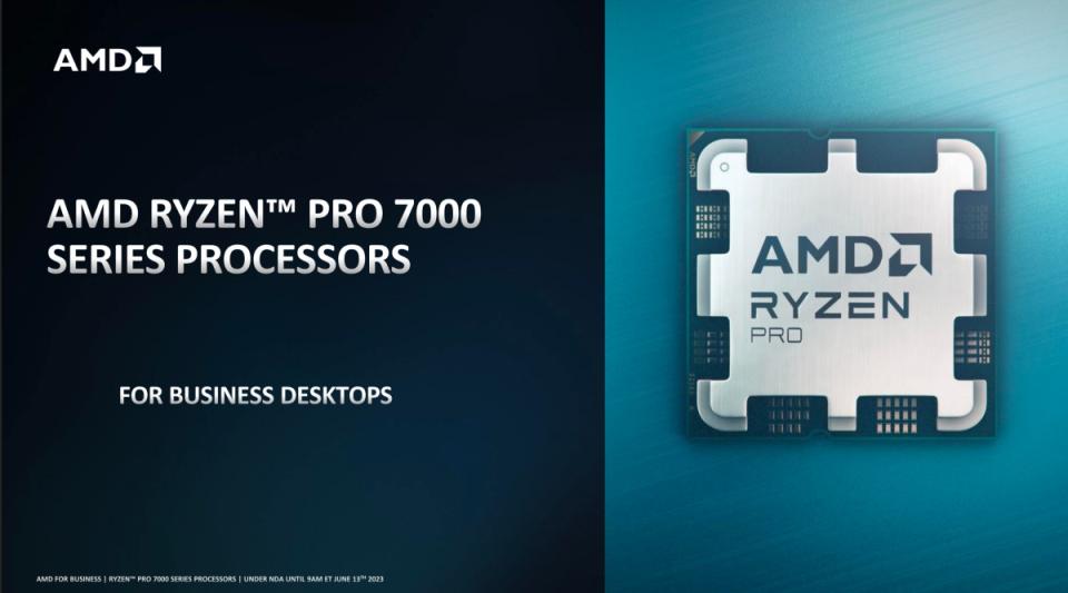 ▲對應商用工作站桌機產品打造的Ryzen Pro 7000系列處理器