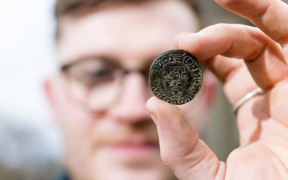 The 15th-century French jetton was found during the excavation - Richard Lea-Hair/Leahairphotography