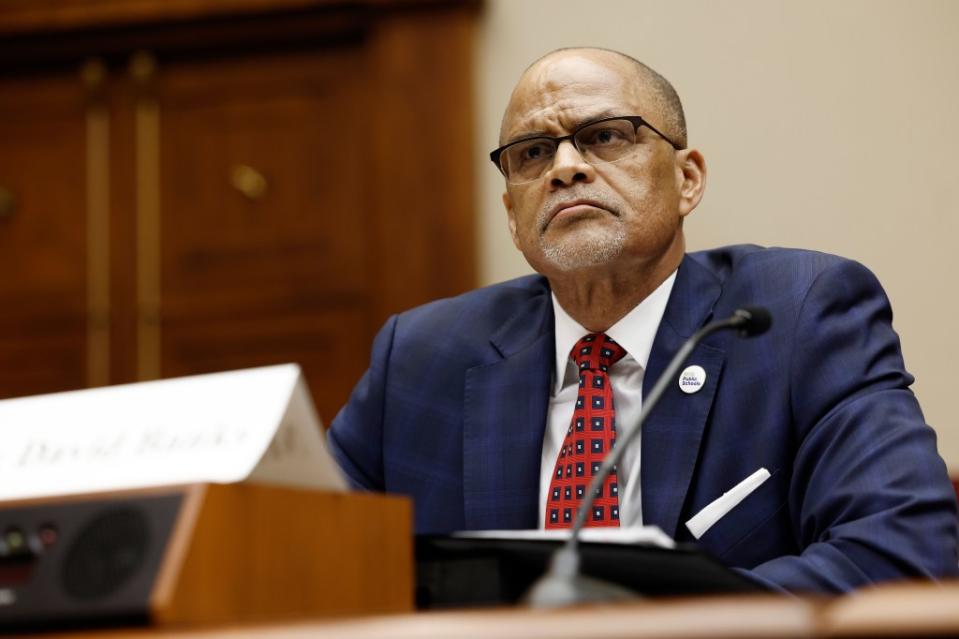 Special Commissioner Anastasia Coleman recommended that Chancellor David Banks (pictured) take disciplinary action – up to and including firing Delgado and her son.<br> Getty Images
