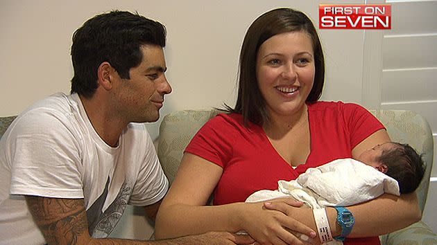 Baby Mia with mum Melissa.