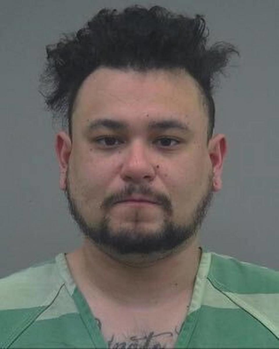 Joshua Figueroa, 32, of Gainesville, is seen in this booking photograph on July 1, 2021, from the Alachua County Jail, after he was arrested in the hit-and-run fatality of a University of Florida student, Maggie Paxton, 18, of Jacksonville, who died Dec. 9, 2020.