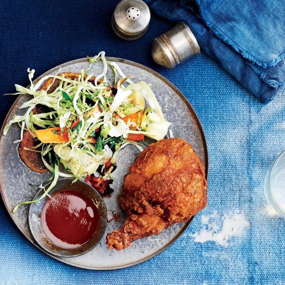 Cabbage and Carrot Slaw with Walnut-Za'atar Pesto