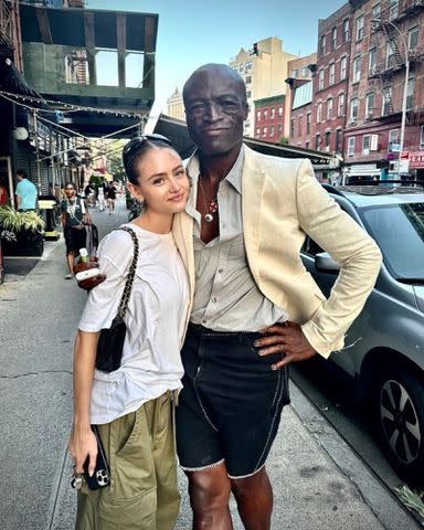 <p>Seal Instagram</p> Seal and Leni Klum in New York
