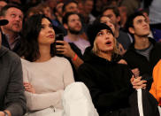 <p>Kendall Jenner and Hailey Baldwin attend the game between the New York Knicks and the Los Angeles Clippers at Madison Square Garden on November 20, 2017. </p>