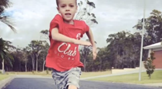 A new treatment has Tyler Saunders as happy as a six-year-old boy should be. Photo: Supplied