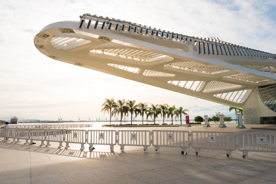 Rio de Janeiro, Brazil - June 30, 2020: Museum of Tomorrow is temporarily closed for visitors because of the Coronavirus pandemic.