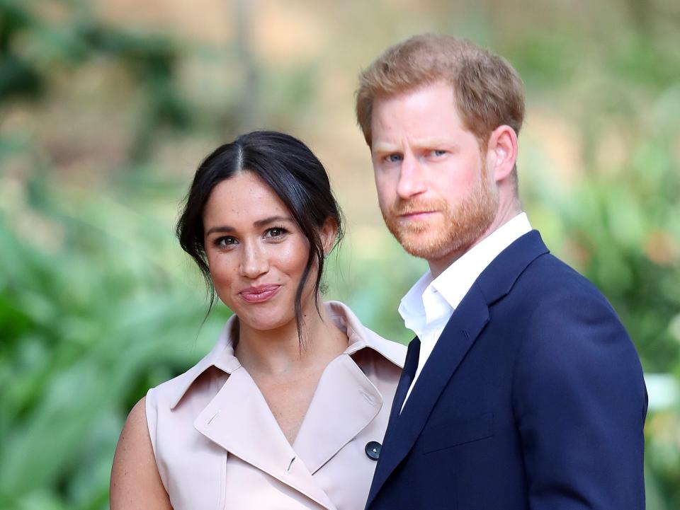 Prince Harry, Duke of Sussex and Meghan, Duchess of Sussex on October 02, 2019.