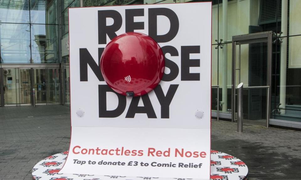 Comic Relief contactless machine