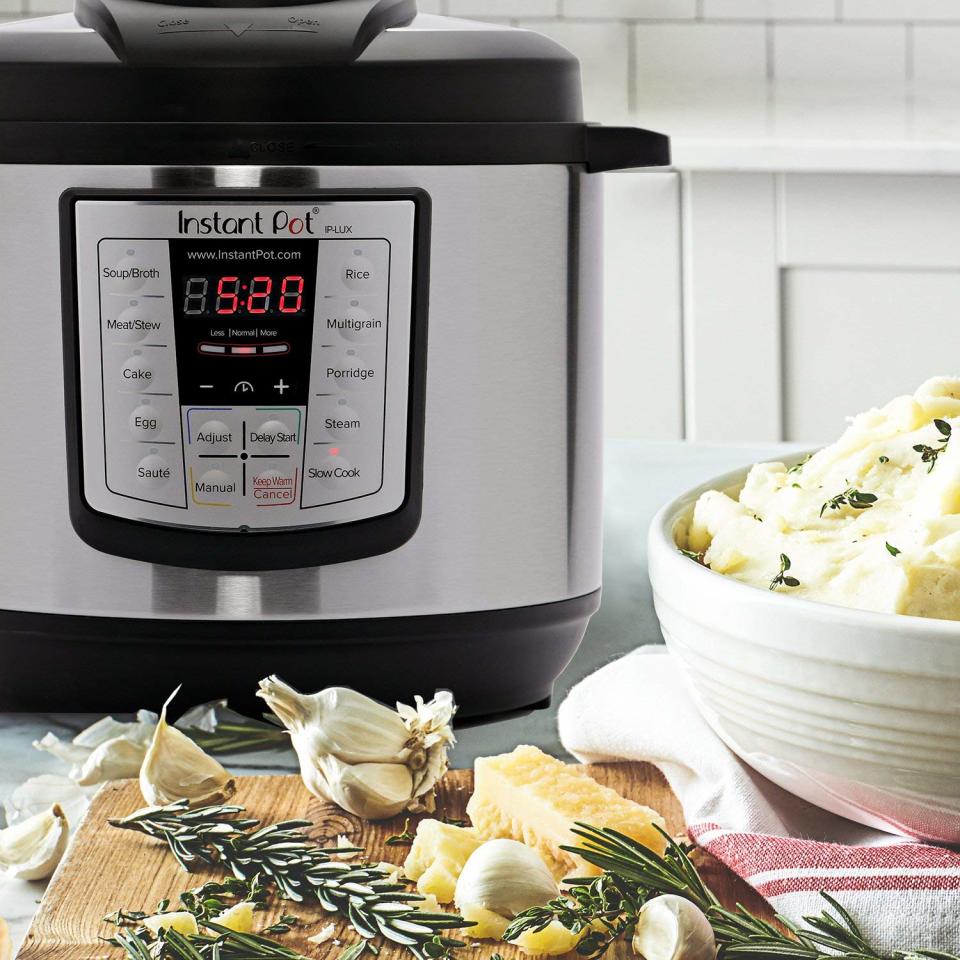 Instant Pot LUX80 8 Qt 6-in-1 Multi- Use Programmable Pressure Cooker. (Photo: Amazon)