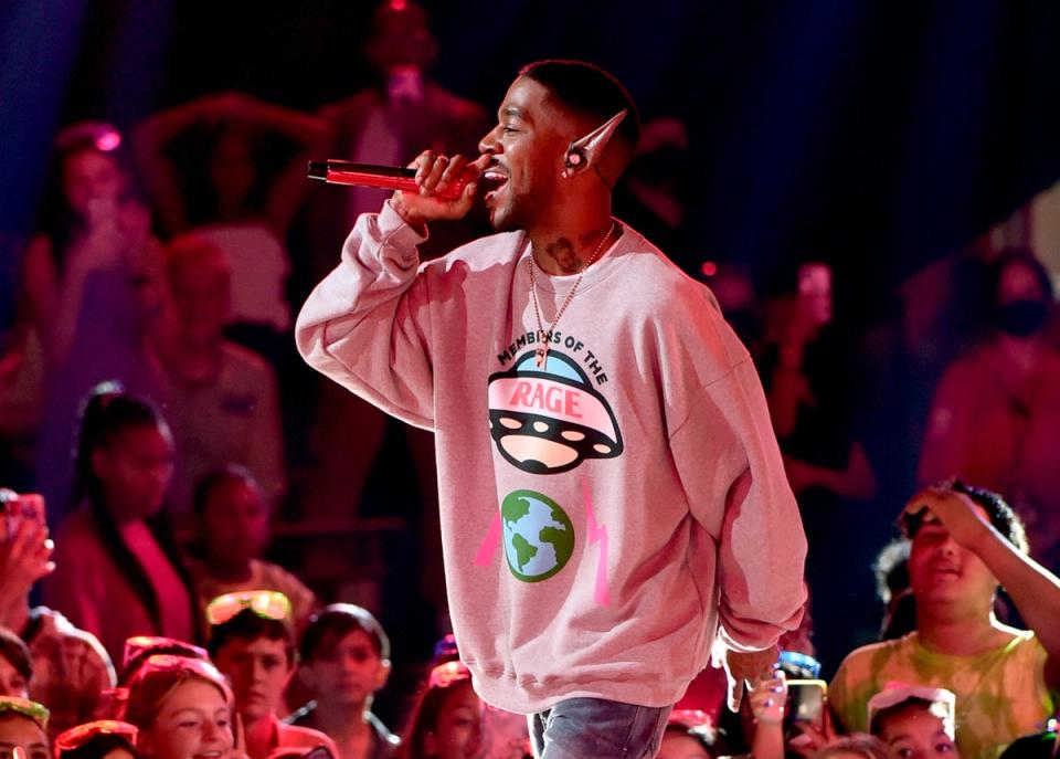 Nine months after hints he would perform his 2021 album Man on the Moon III: The Chosen on the road, tickets for Kid Cudi’s 2022 world tour are set for release (Alberto E. Rodriguez/Getty Images)