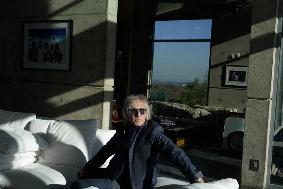 Jed Leiber poses for a portrait at home Thursday, Dec. 3, 2020, in Los Angeles. (AP Photo/Marcio Jose Sanchez)