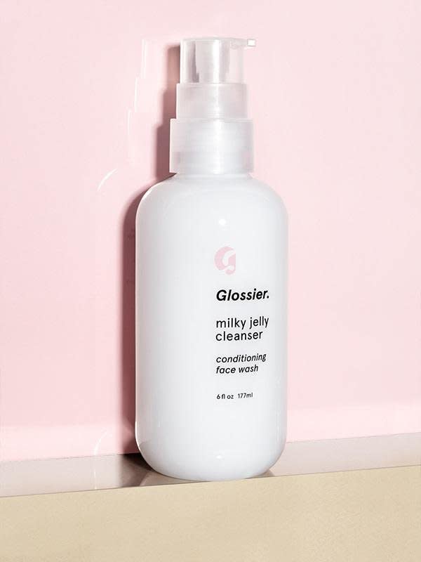 Seriously, this stuff is revolutionary. And it's so gentle you can use it with your eyes open.&nbsp;<a href="https://www.glossier.com/products/milky-jelly-cleanser" target="_blank">Check it out here</a>.&nbsp;