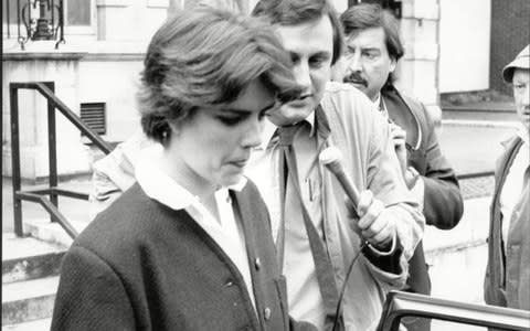 Mary Parkinson leaving Marylebone Magistrates Court in 1987 - Credit: Blackbrow/ANL/REX/Shutte​rstock