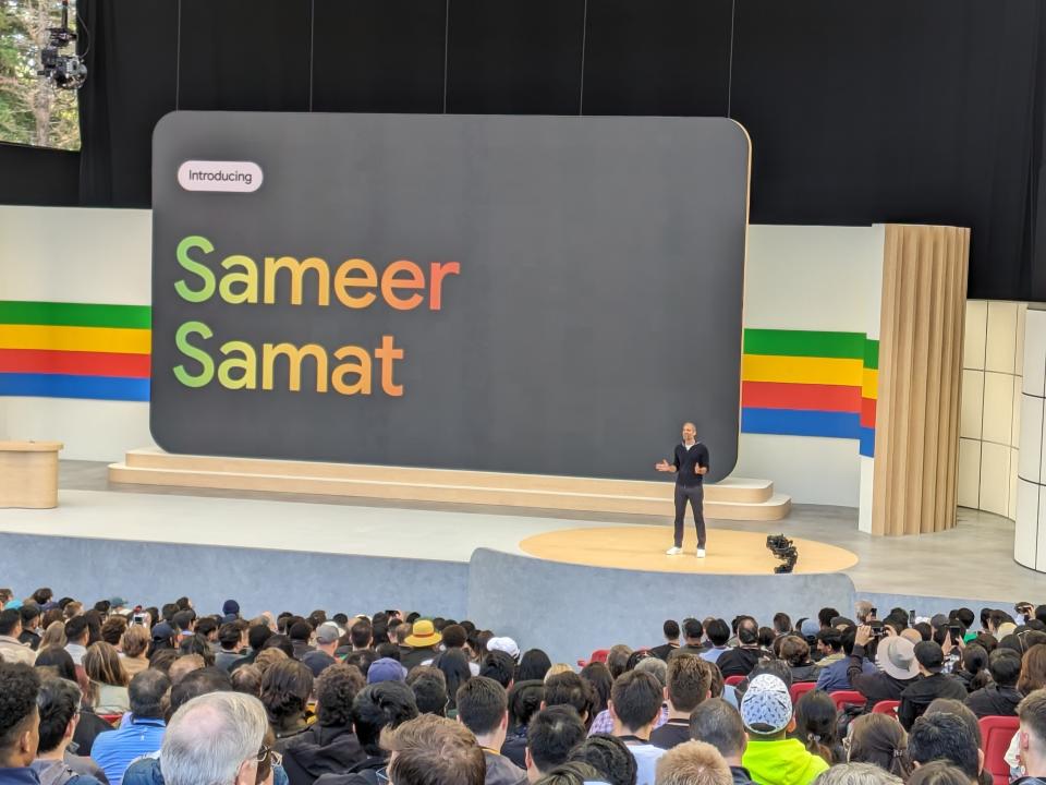 Finally, time to talk about Android with Sameer Samat. 