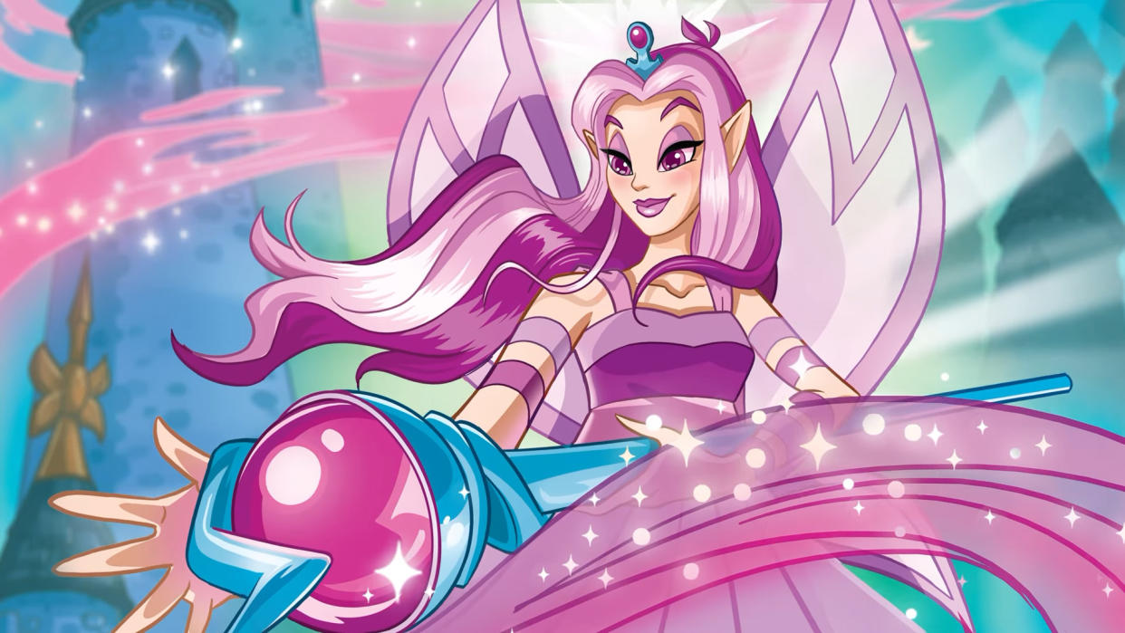  A very pink magical fairy from the Neopets Battledome trailer. 