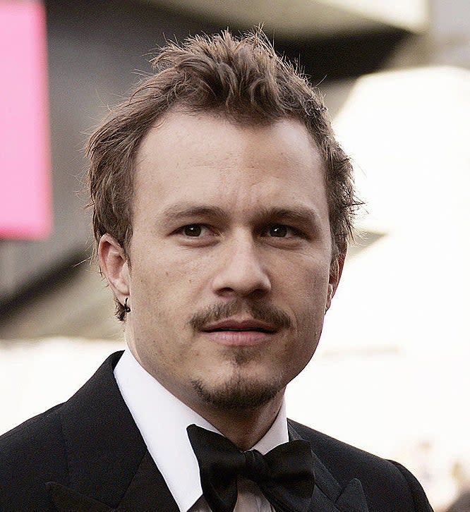 Heath in a tuxedo at the oscars