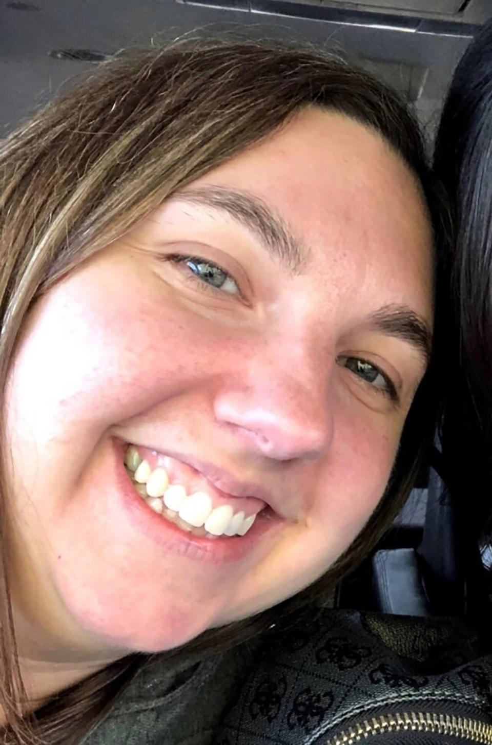 This photo provided by Naiya Stubbe shows Lindsay Overbay. Overbay, a 37-year-old nurse with two young children, was killed Tuesday, Feb. 9, 2021, when a gunman opened fire at a medical clinic in Buffalo, Minn. (Naiya Stubbe via AP)