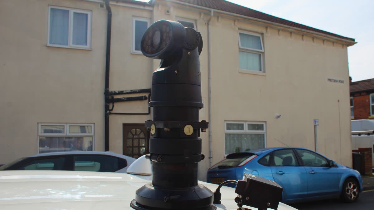 A camera on a car