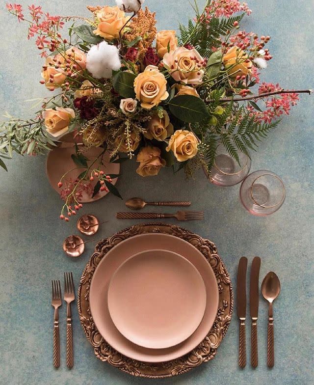 2) Use Autumnal Dinnerware