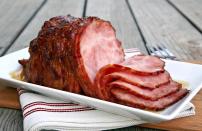 <p>Many family feasts aren’t complete without a delicious ham as the main attraction. It’s a pretty traditional dish, but did you know you can <a href="https://www.thedailymeal.com/cook/17-recipes-best-easter-ham-ever-slideshow?referrer=yahoo&category=beauty_food&include_utm=1&utm_medium=referral&utm_source=yahoo&utm_campaign=feed" rel="nofollow noopener" target="_blank" data-ylk="slk:make ham in a variety of creative ways;elm:context_link;itc:0;sec:content-canvas" class="link ">make ham in a variety of creative ways</a>? And the best part is that cooked ham can last in the fridge for an entire week.</p>