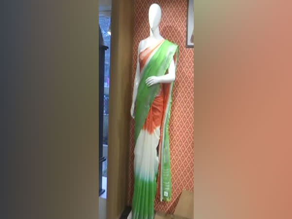 Sarees on display at Khadi Mall