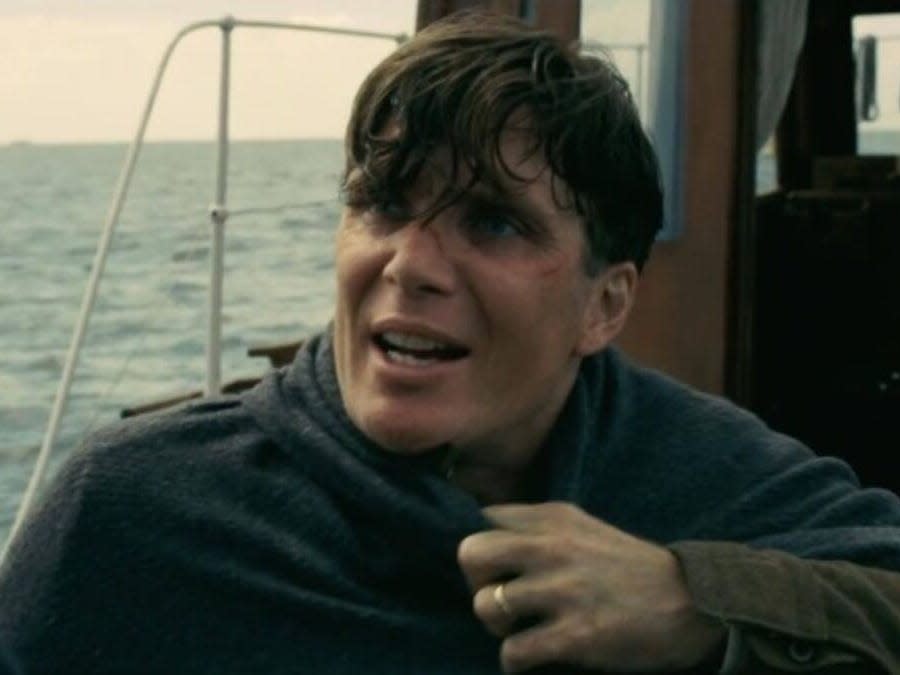 Cillian Murphy as the shell-shocked soldier in "Dunkirk."