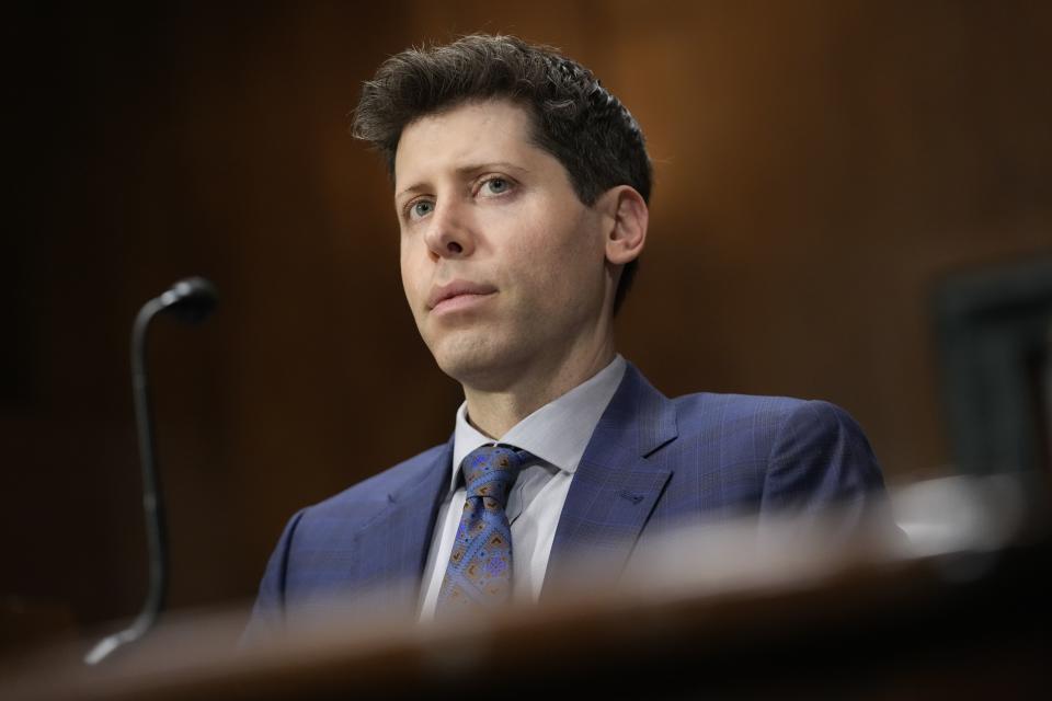 OpenAI CEO Sam Altman attends a Senate Judiciary Subcommittee on Privacy, Technology and the Law hearing on Capitol Hill in Washington.