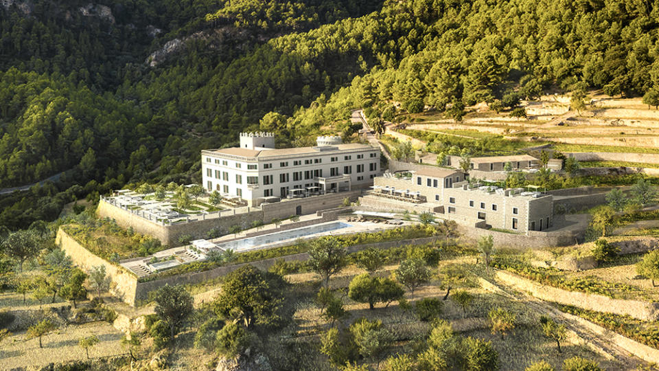 An aerial rendering of the Son Bunyola Hotel in Mallorca. - Credit: Virgin Limited Edition