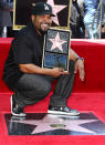 <p>It was a very good day for the rapper and actor Monday as he received a star on the Hollywood Walk of Fame. “I walked through Hollywood as a kid, trying to catch a bus to the Valley on my way to football practice,” Cube recalled to <i>Variety</i> ahead of the ceremony. “Now I’m <a rel="nofollow noopener" href="http://variety.com/2017/music/features/ice-cube-walk-of-fame-death-certificate-friday-1202461222/" target="_blank" data-ylk="slk:gonna have a star there;elm:context_link;itc:0;sec:content-canvas" class="link ">gonna have a star there</a>, and some kid like me, on his way to practice or whatever, is gonna see my name down there, and have hopes and dreams of getting theirs down there too.” (Photo: Tommaso Boddi/WireImage) </p>