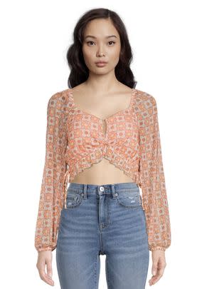 A keyhole cropped top