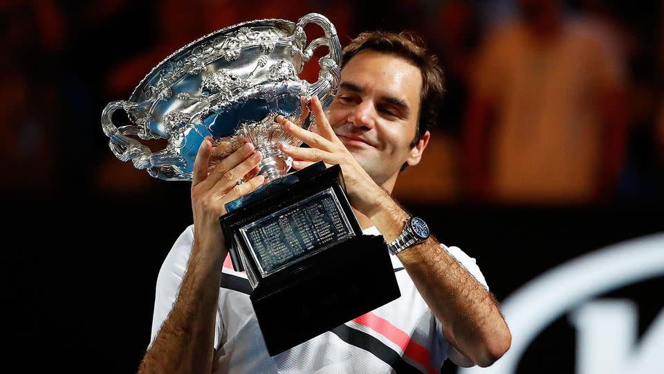 Federer took home his 20th Grand Slam title. Pic: Getty