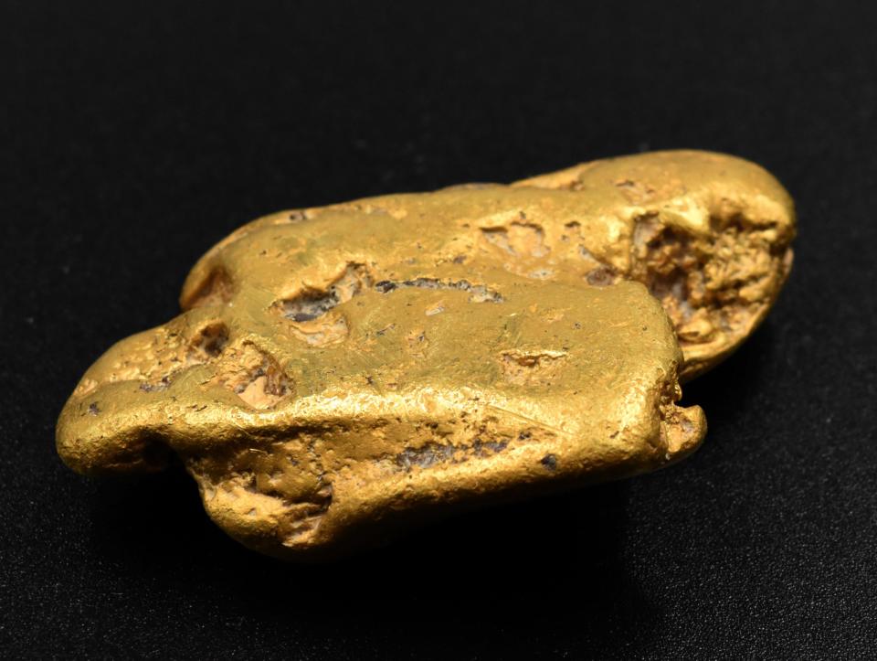 Das Goldnugget, das den Spitznamen "Hiro's Nugget" trägt, wiegt 64,8 Gramm. - Copyright: Mullock Jones