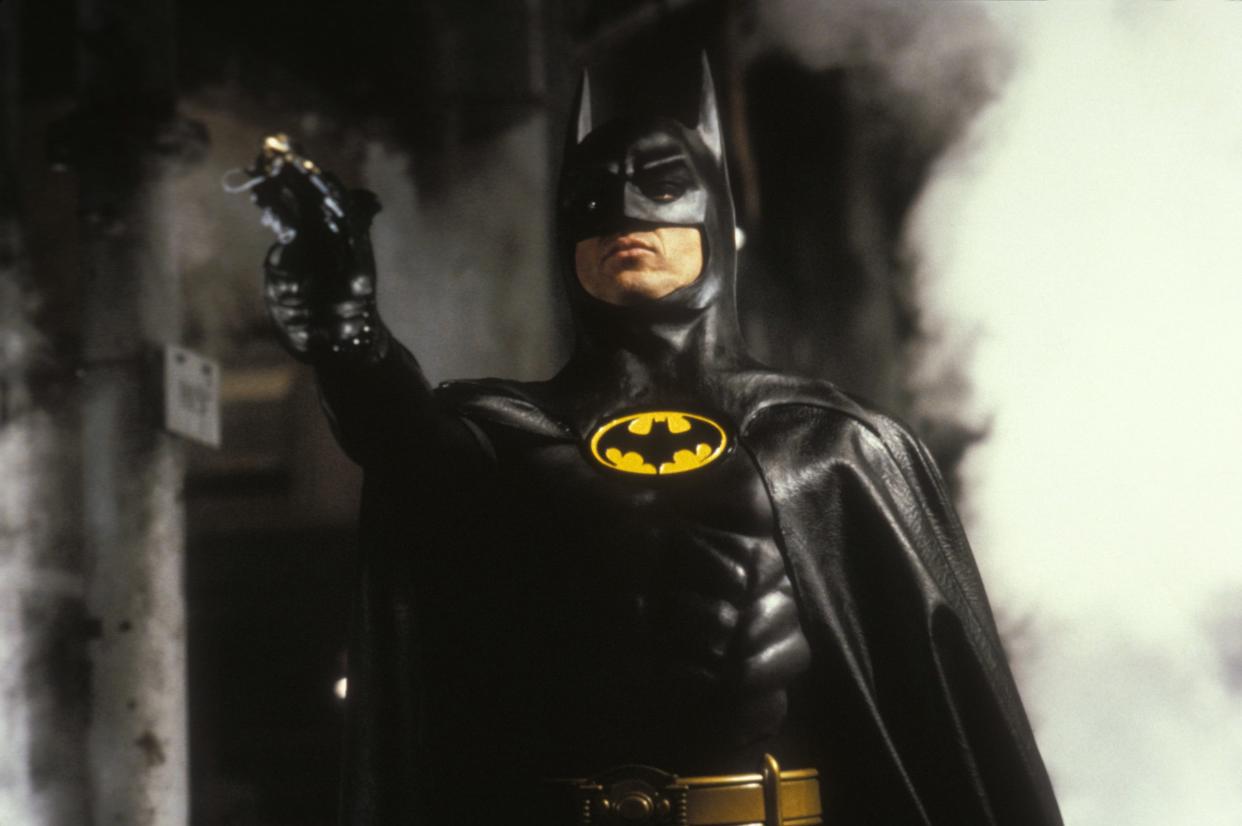 Michael Keaton appears in a scene from "Batman" (1989). Saturday, Sept. 17 is National Batman Day, and local theaters are airing classic films starring the popular superhero.