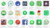 <p>Ci sono molte applicazioni di terze parti collegate a Whatsapp, e bisogna fare attenzione. Alcune sono semplici raccoglitori di immagini e emoticons non utilissimi, altre danno l’impressione di essere dei fake. Affidatevi alle recensioni dettagliate, lasciando perdere chi scrive semplicemente “bellissimo” o “non funziona”. (foto: screenshot) </p>