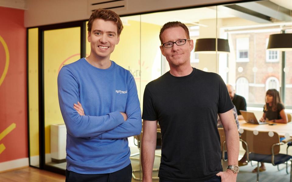 Euan Blair, Multiverse Founder and CEO, alongside President, Jeremy Duggan - Dan Joseph