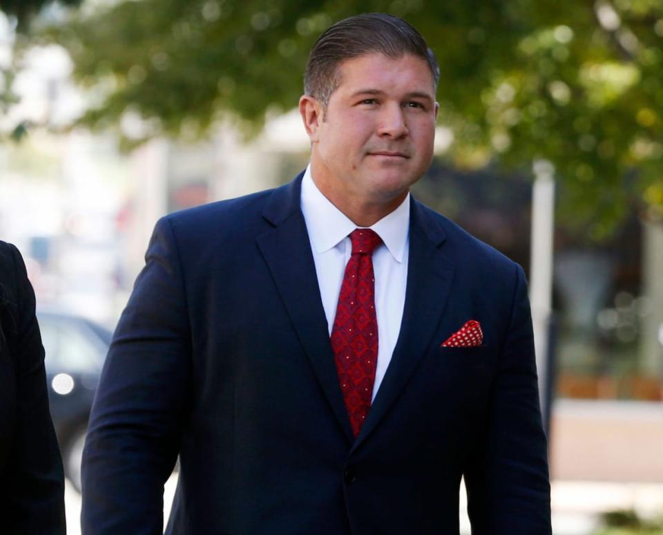 <div class="inline-image__caption"><p>Jesse Benton arrives for his sentencing hearing at the federal courthouse in Des Moines, Iowa on September 20, 2016.</p></div> <div class="inline-image__credit">David Pitt/AP/Shutterstock</div>