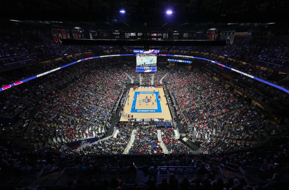 Fans flocked to Nationwide Arena when the Pitt Panthers and Nebraska Cornhuskers played in the NCAA volleyball championship in 2021.