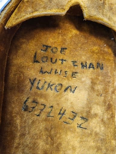 An old violin case that once belonged to the legendary, late Yukon fiddler Joe Loutchan.